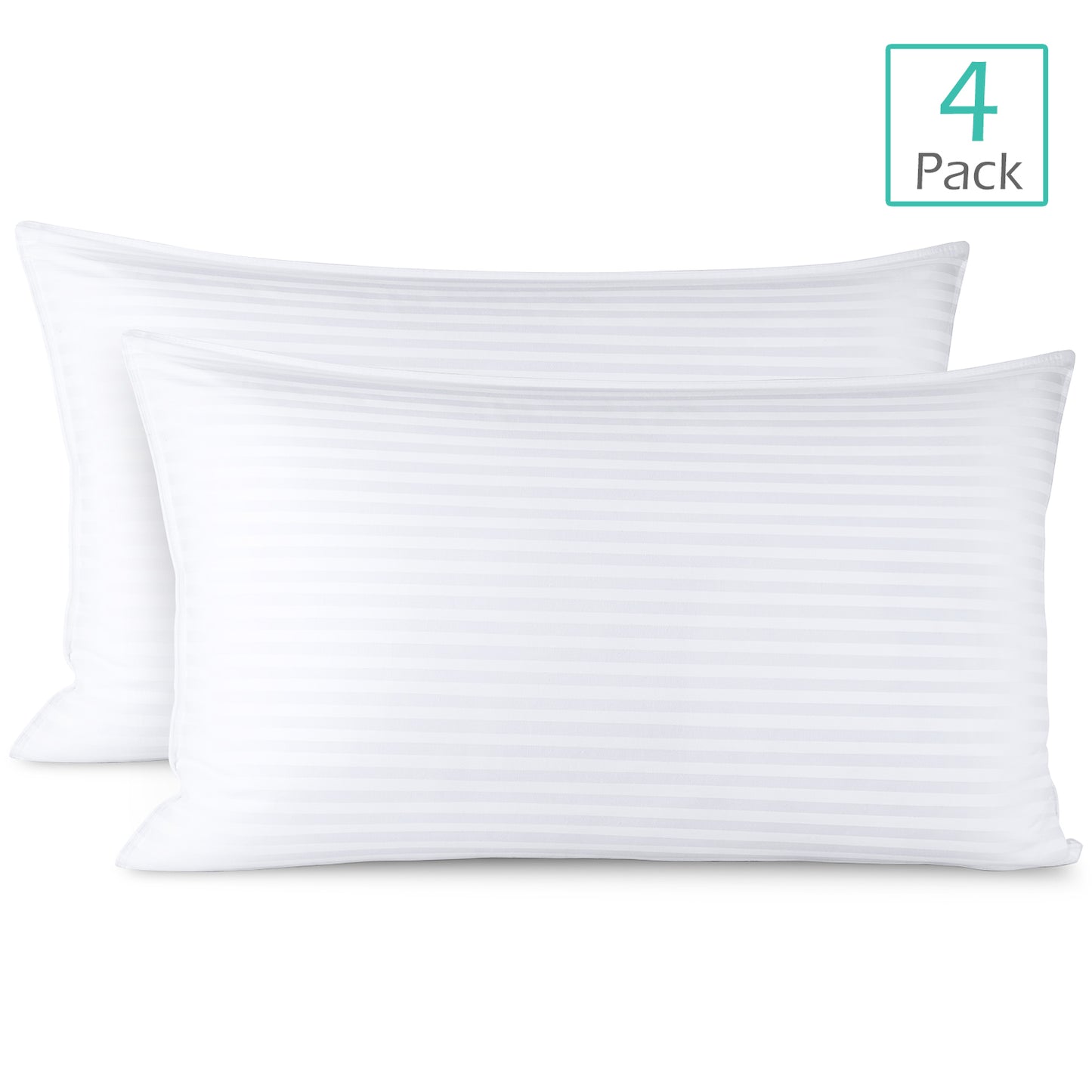 Nestl Bed Pillows for Sleeping | Down Alternative Sleep Pillows | 100% Cotton Pillow Covers with Poly Fiber Filling | Soft Pillow for Sleeping