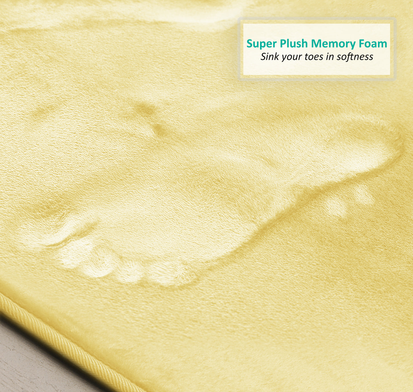 Clara Clark Memory Foam Bath Mat - 3 Pack