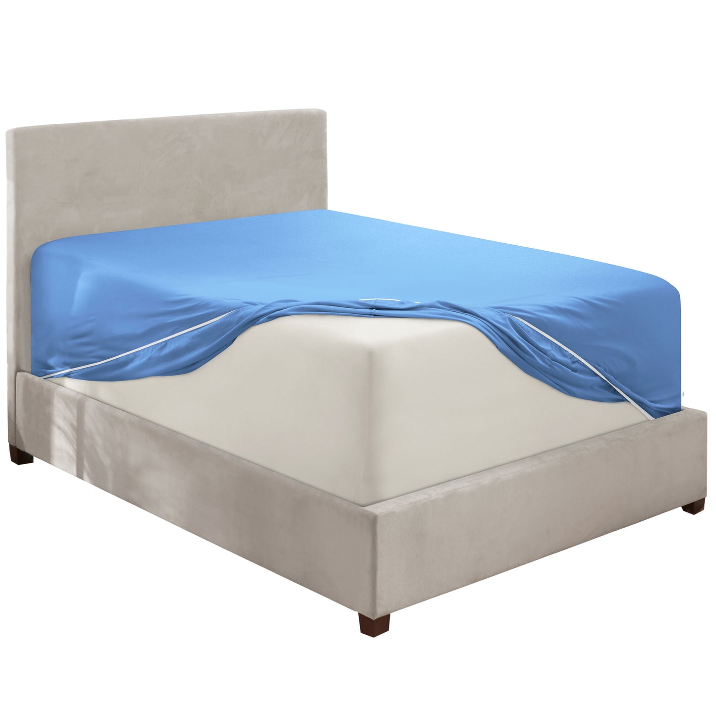 Nestl Bedding Twin Fitted Sheet - Single Fitted Deep Pocket Sheet - Fits Mattress Perfectly - Soft Wrinkle Free Sheet - 1 Fitted Sheet Only