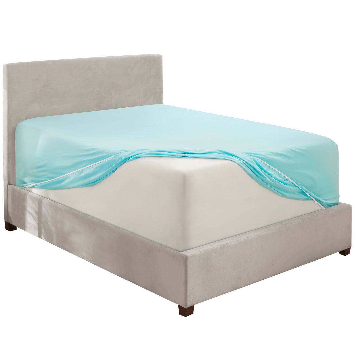 Nestl Bedding Twin Fitted Sheet - Single Fitted Deep Pocket Sheet - Fits Mattress Perfectly - Soft Wrinkle Free Sheet - 1 Fitted Sheet Only