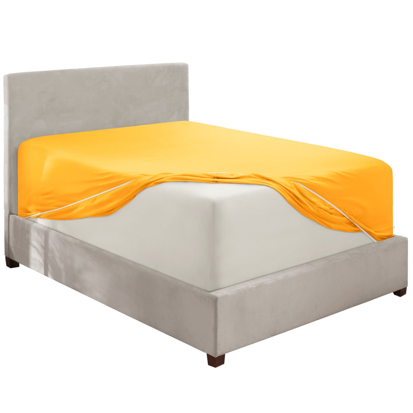 Nestl Bedding Twin Fitted Sheet - Single Fitted Deep Pocket Sheet - Fits Mattress Perfectly - Soft Wrinkle Free Sheet - 1 Fitted Sheet Only