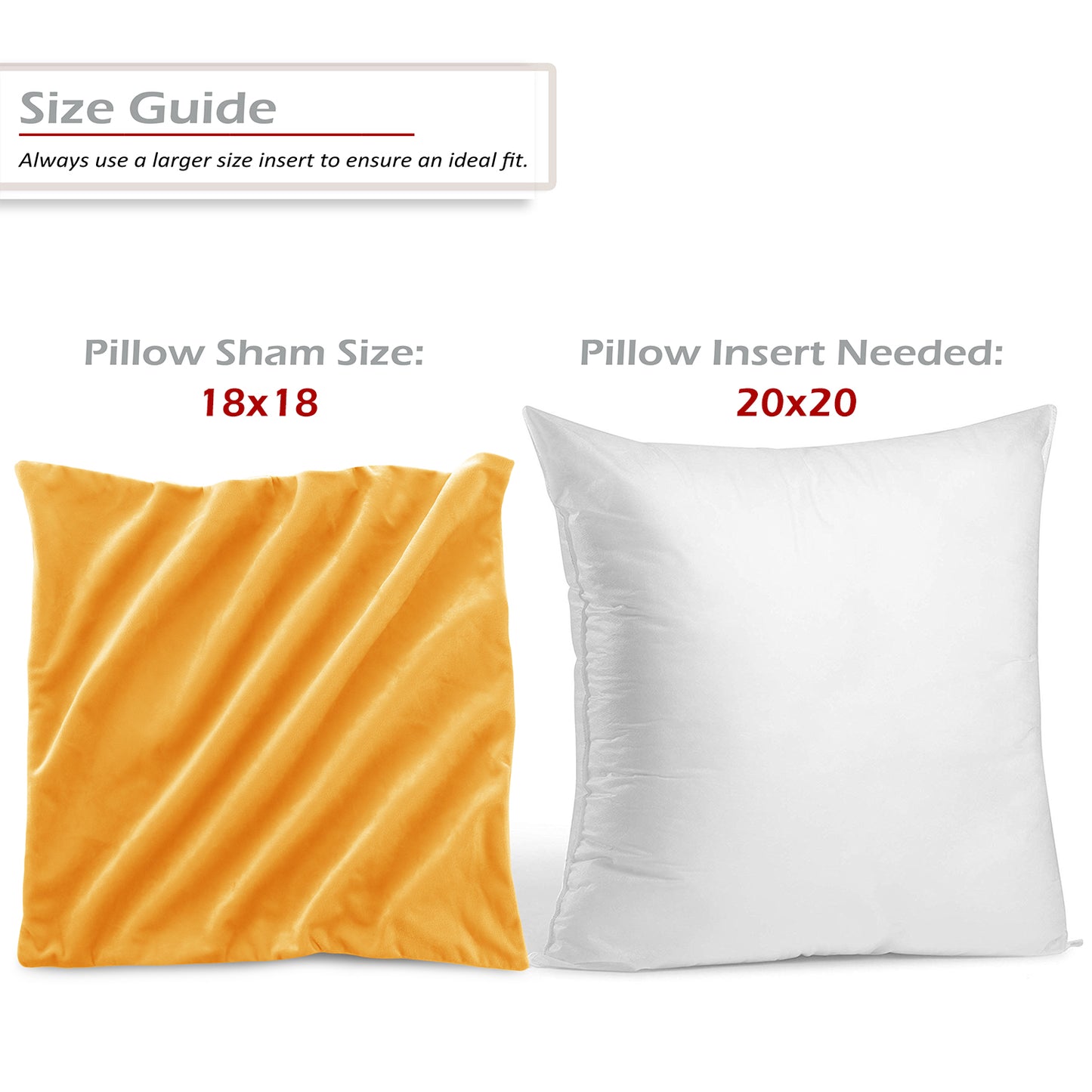 Holiday Nestl Throw Pillow Covers, Cozy Velvet Decorative Outdoor Pillow Covers 16x16 & 18x18 Inches, Soft Solid Cushion Covers for Sofa, Bed and Car, Set of 2