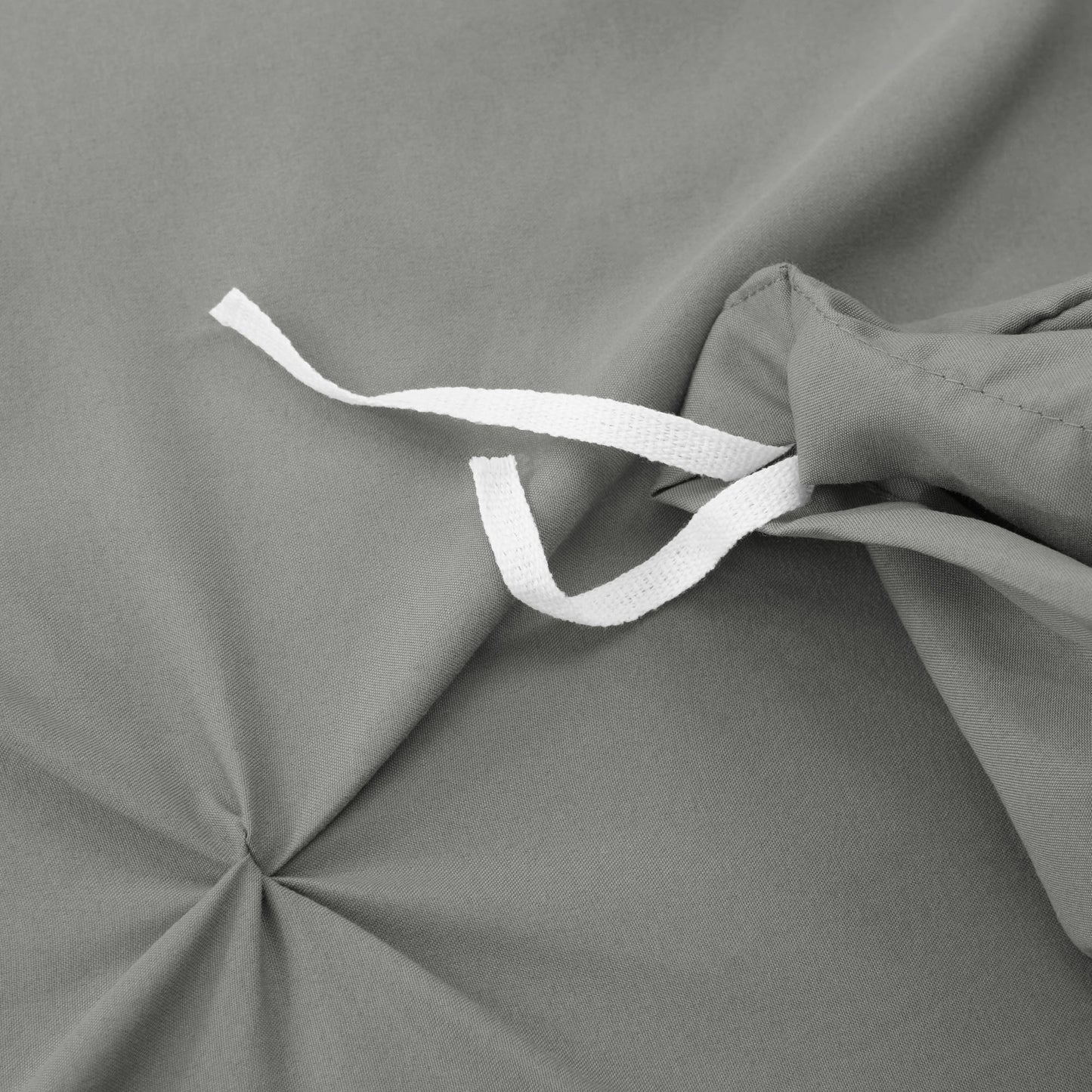 Nestl 3 Piece Pinch Pleated Duvet Cover Set with Button Closure & Corner Ties - 100% Soft Hypoallergenic Microfiber Pintuck Decorative Duvet Cover Sheet Set