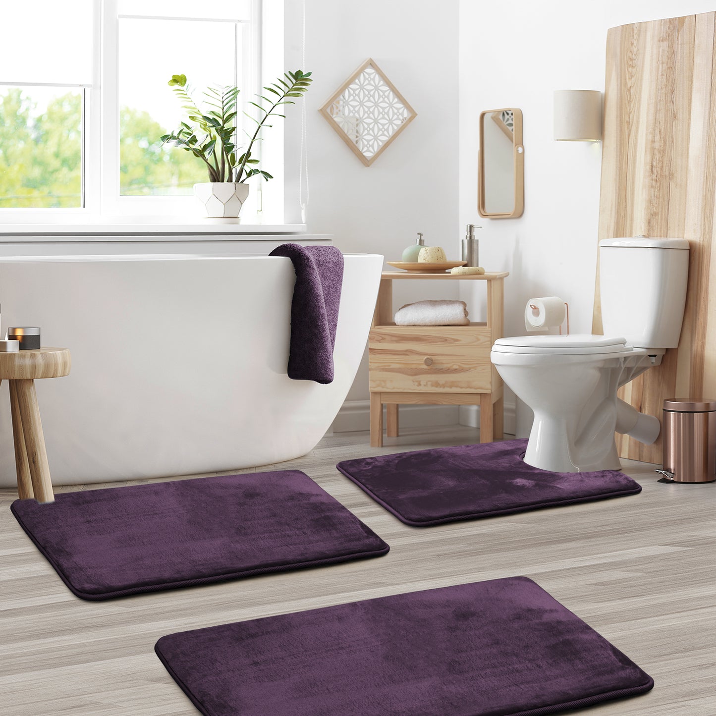 Clara ™ by Clara Clark® Memory Foam Bath Mat - 3 Pack