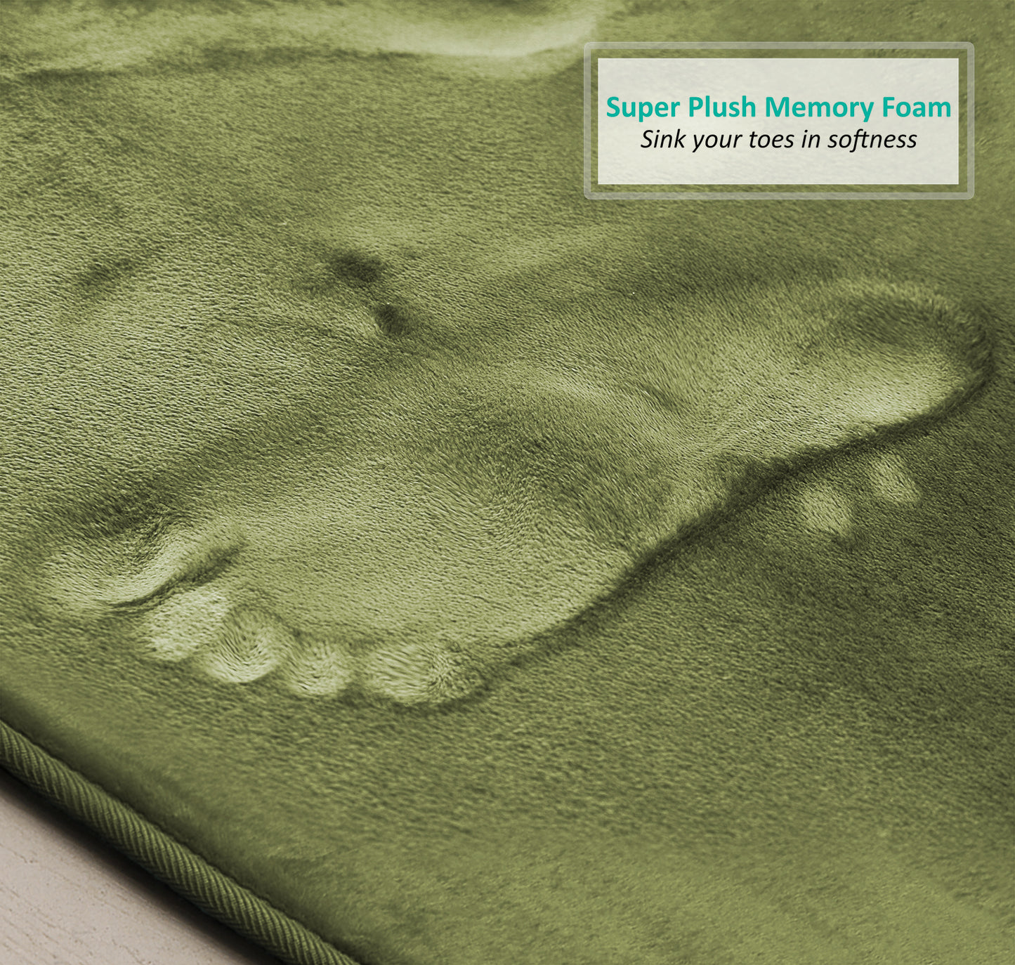 Clara Clark Memory Foam Bath Mat - 3 Pack