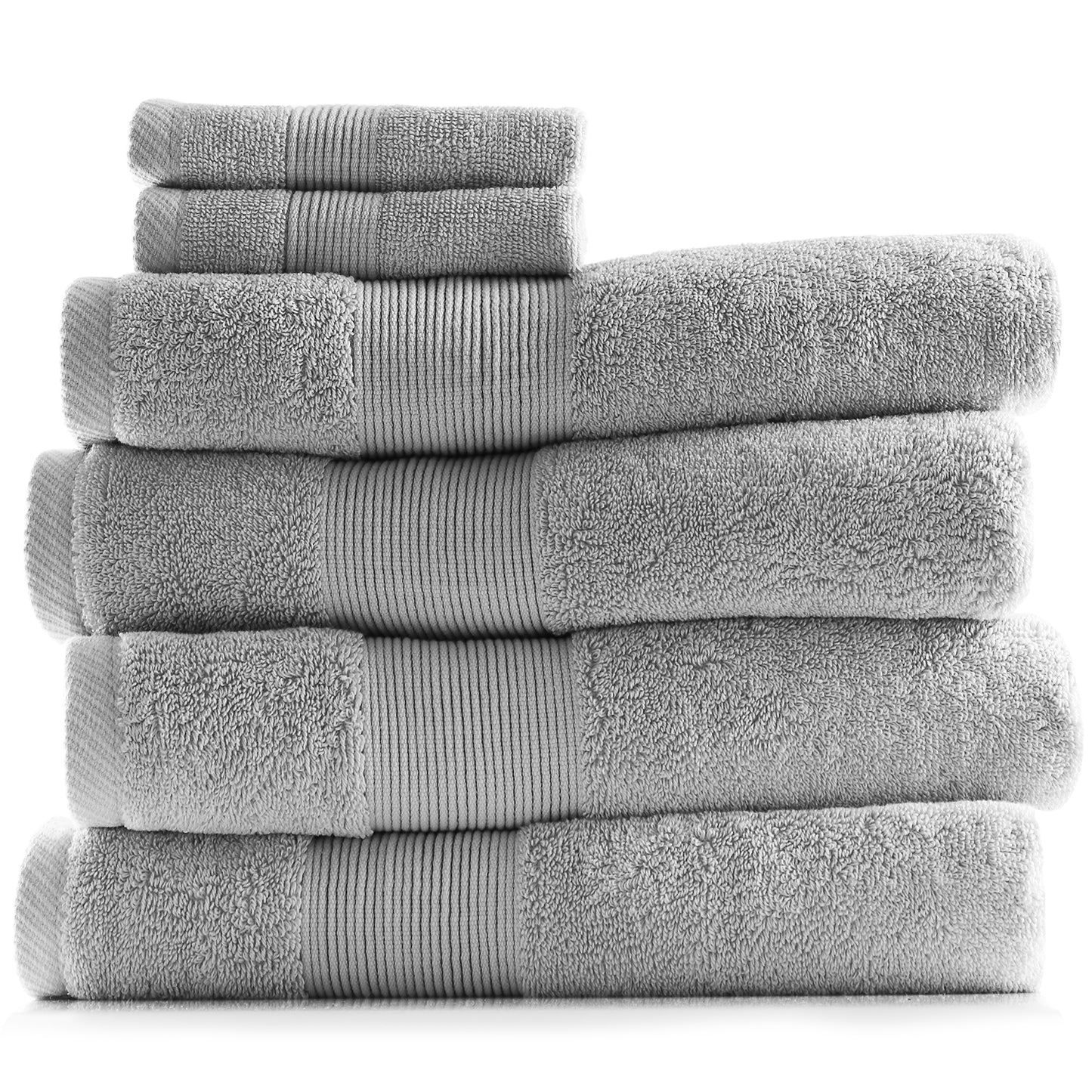 Hearth & Harbor 700 GSM Hand & Bath Towel Collection – 100% Cotton Luxury Set of 4 Bath Towels & 2 Wash Cloths – Ultra Soft & Highly Absorbent Beach, Spa & Bathroom Body Shower Towels