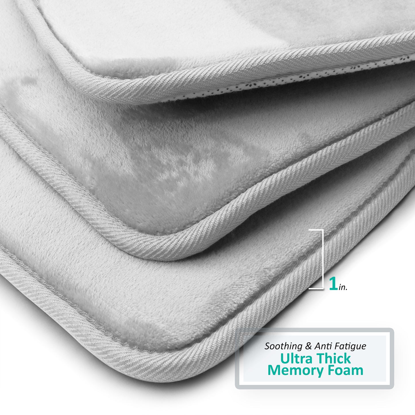 Clara Clark Memory Foam Bath Mat - 3 Pack