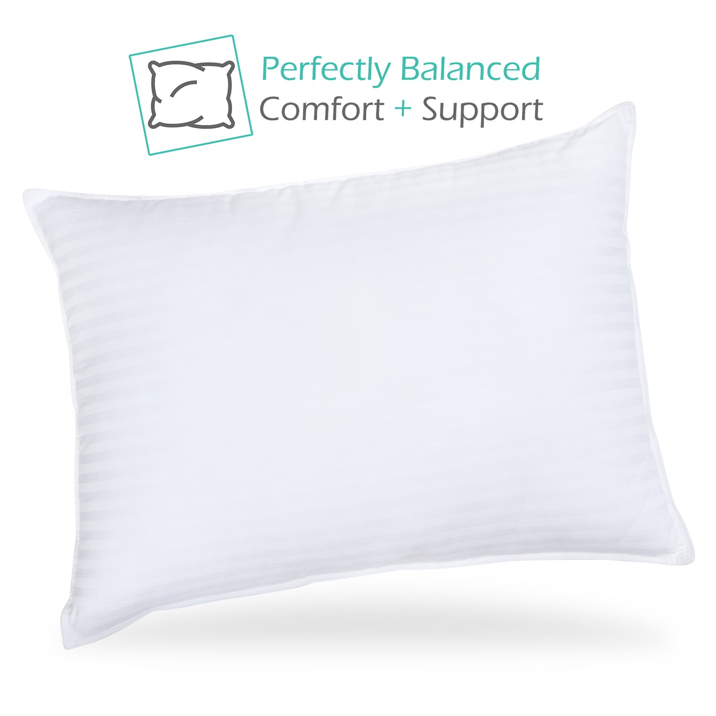 Nestl Bed Pillows for Sleeping | Down Alternative Sleep Pillows | 100% Cotton Pillow Covers with Poly Fiber Filling | Soft Pillow for Sleeping