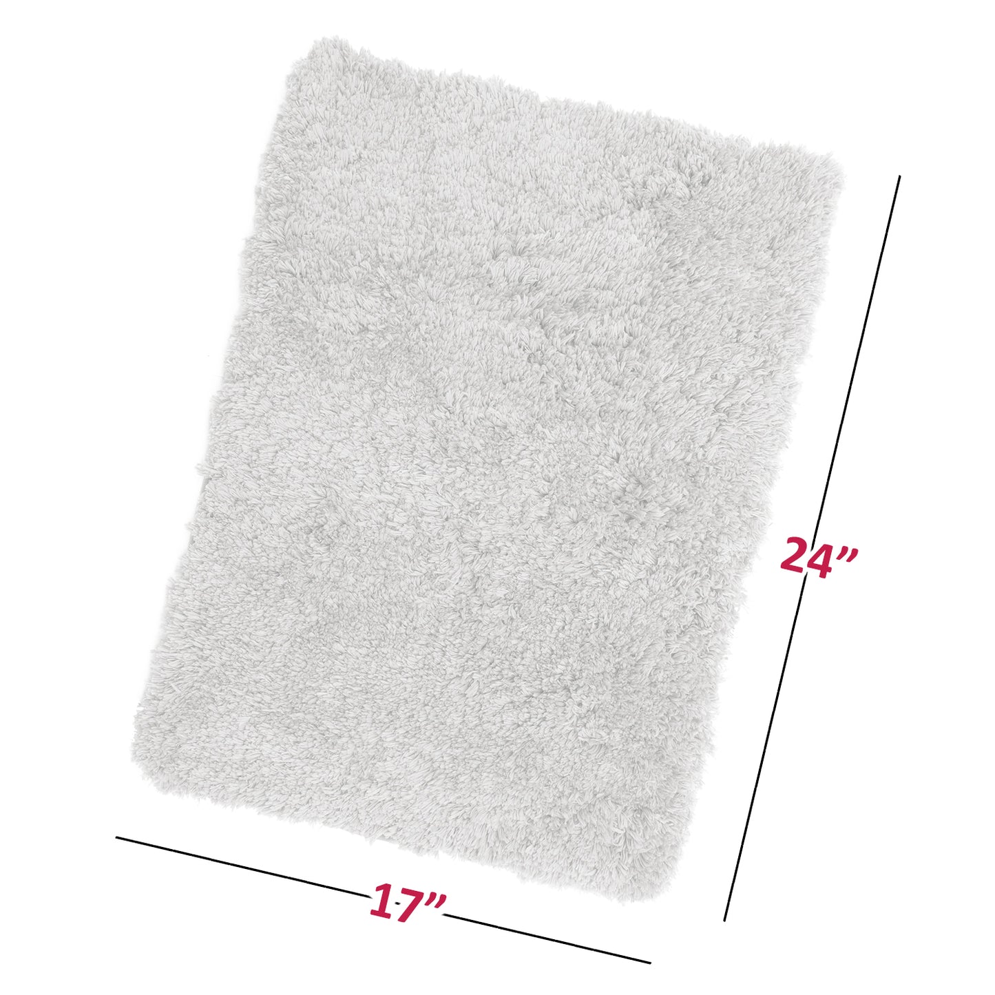 Clara Clark Non Slip Shaggy Bath Rugs - Small Medium, and Large Bath Rugs, Bath Mats In Various Colors and Sizes!