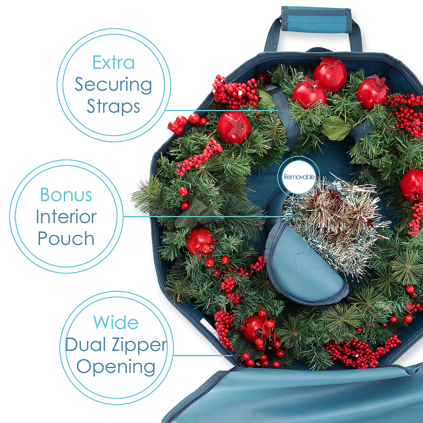 Hearth & Harbor Hard Wreath Storage