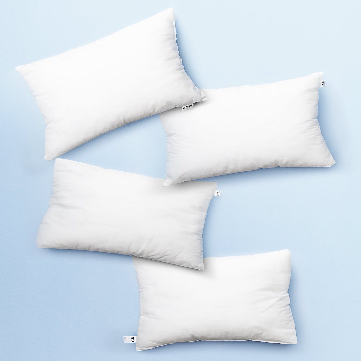 nestl 12x20 Couch Throw Pillow Inserts - Premium Hypoallergennic Pillow Cushion, Decorative Pillows Inserts, Plain Throw Pillows
