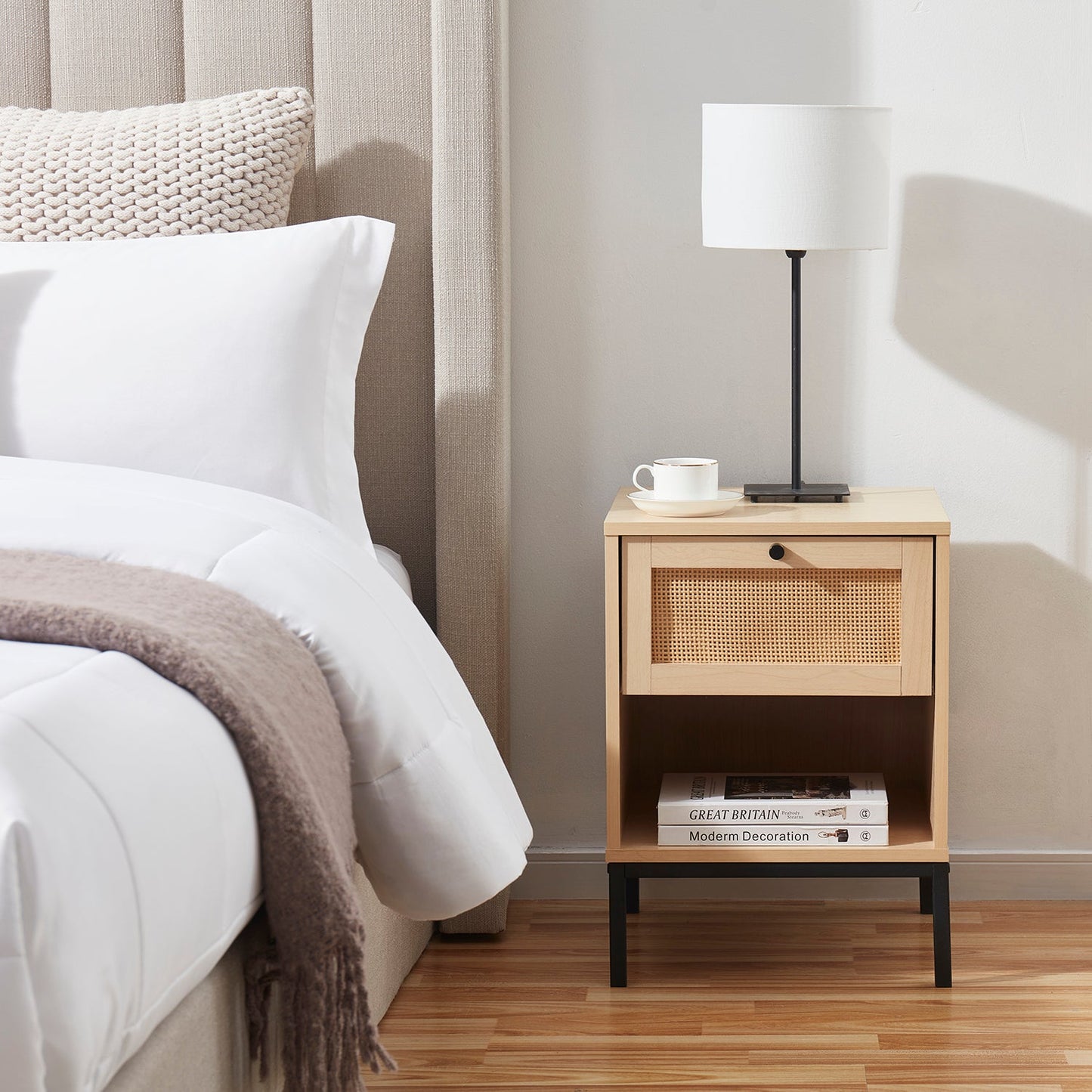 Virtu Small Night Stand End Table