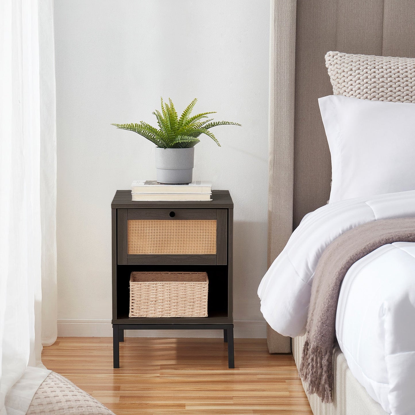 Virtu Small Night Stand End Table
