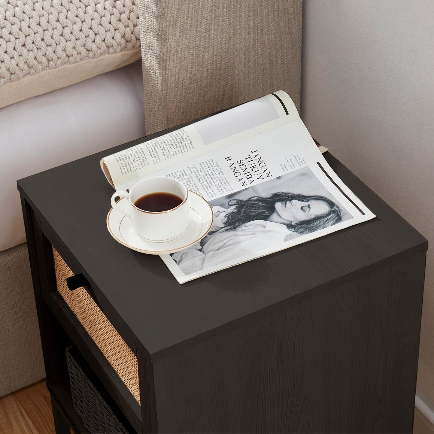 Virtu Small Night Stand End Table