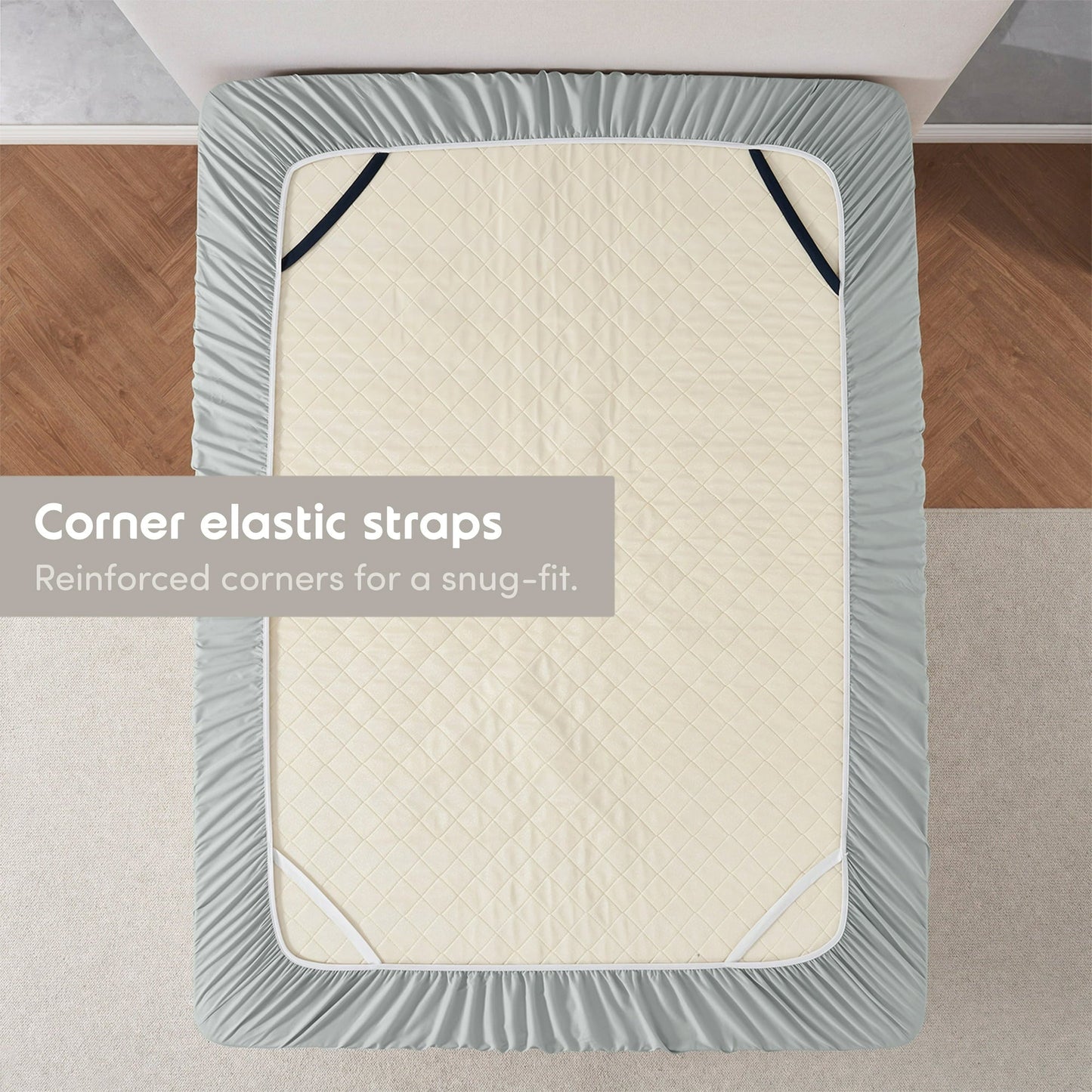 Virtu 1800 Extra Deep Fitted Sheet Queen / King / Cal King