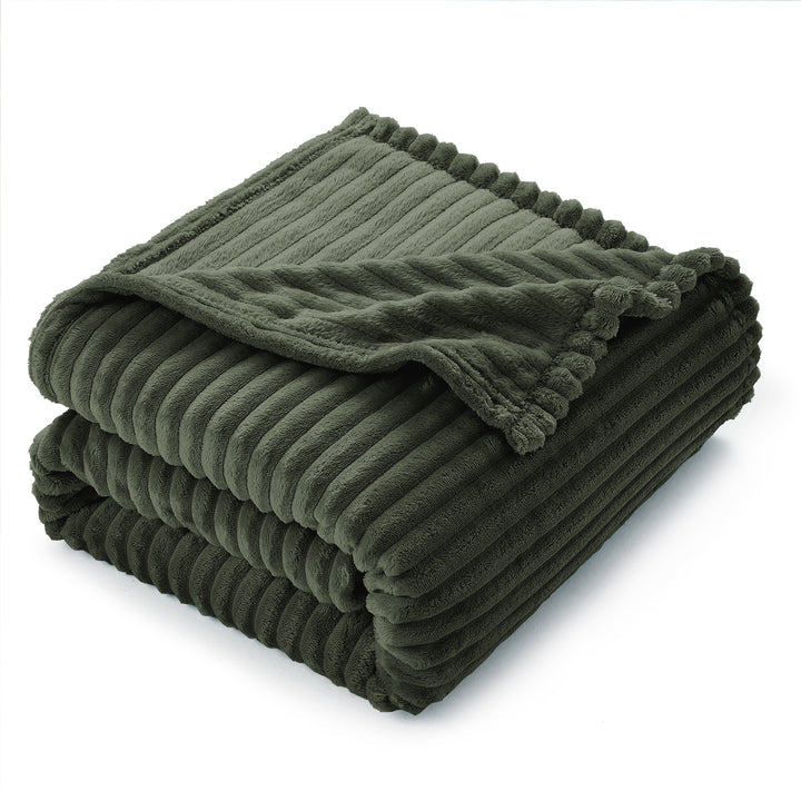 Cut Plush Fleece Blanket, Soft Lightweight Fuzzy Luxury Twin Size Bed Blanket for Bed