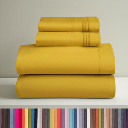 Clara Clark Ultra Soft Microfiber Bed Sheets Set (Short Queen)