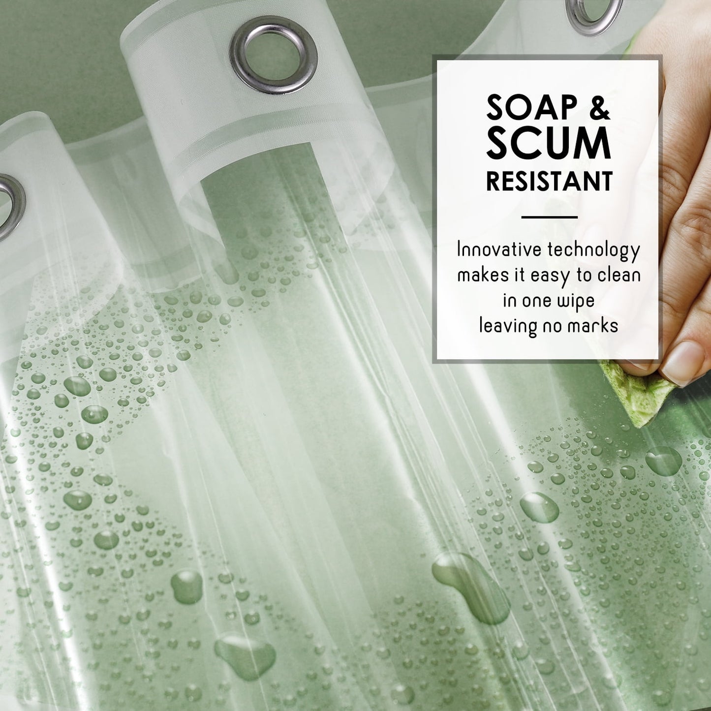 LammaLoe Shower Curtain Liner, Frosted Premium Thick PEVA Shower Liner, Rustproof Grommets, Mildew Resistant, 70" x 72"