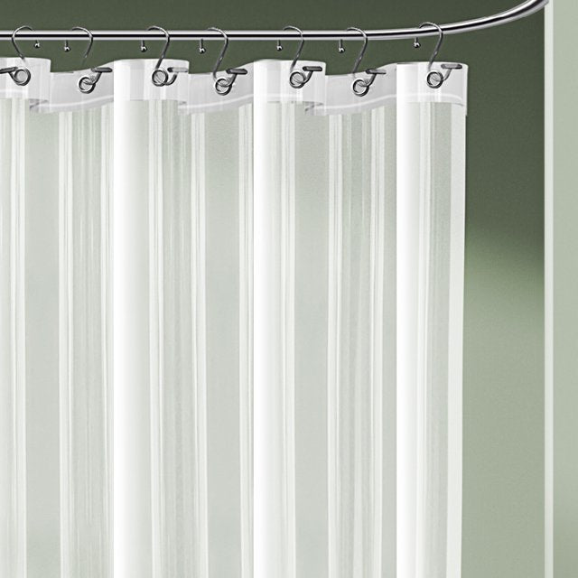 LammaLoe Shower Curtain Liner, Frosted Premium Thick PEVA Shower Liner, Rustproof Grommets, Mildew Resistant, 70" x 72"