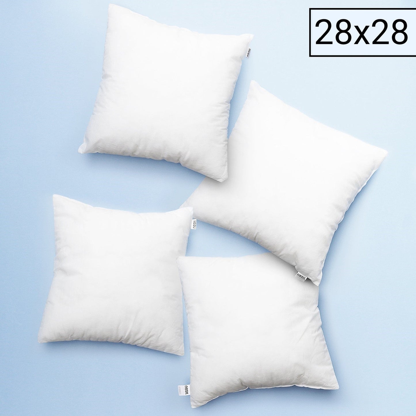 nestl Couch Throw Pillow Inserts - Premium Hypoallergennic Pillow Cushion, Decorative Pillows Inserts, Plain Throw Pillows