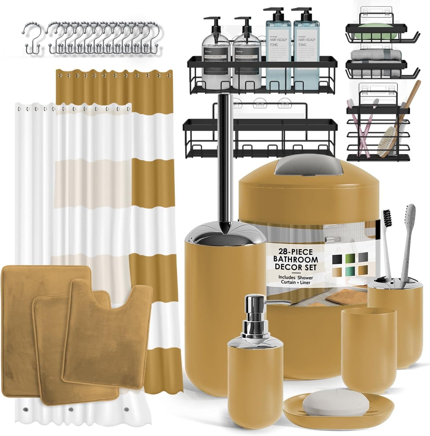 Clara Clark Bathroom Set with Accessories