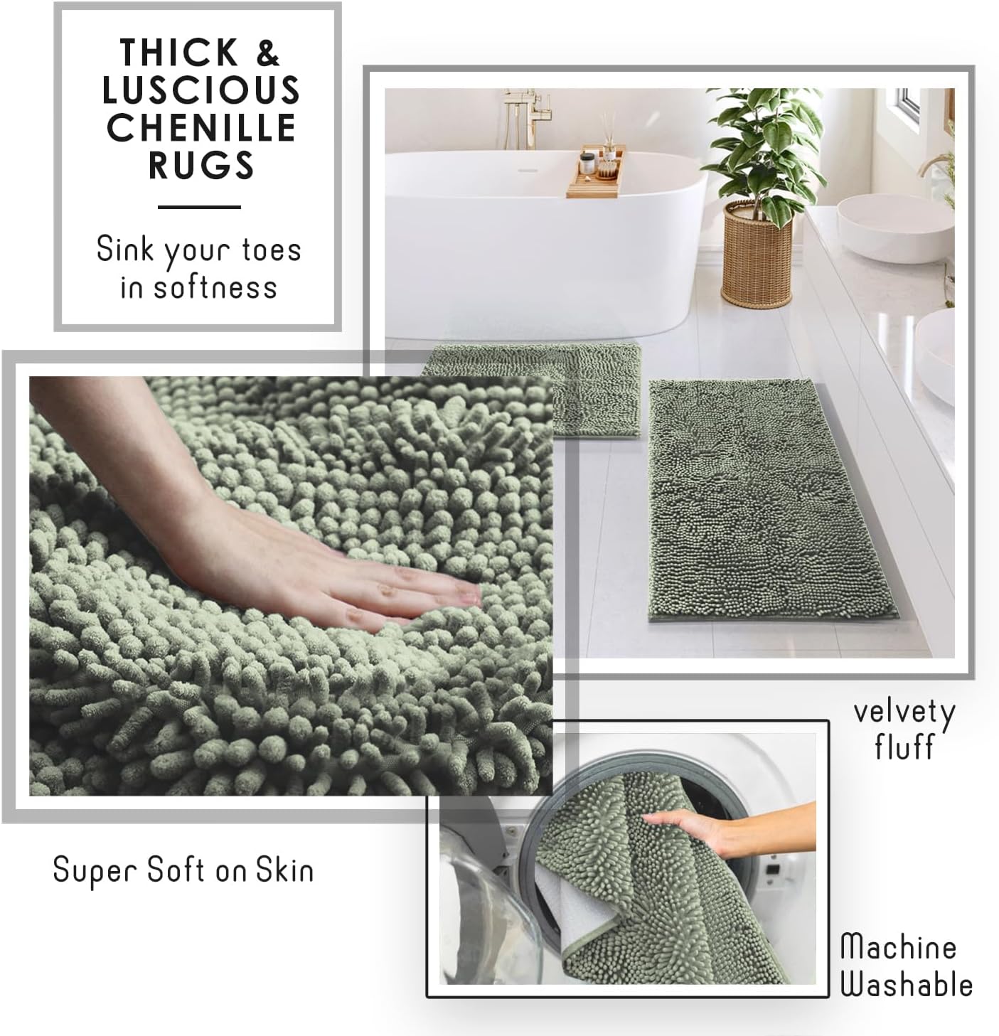 Clara Clark Polyresin Bathroom Accessories Set