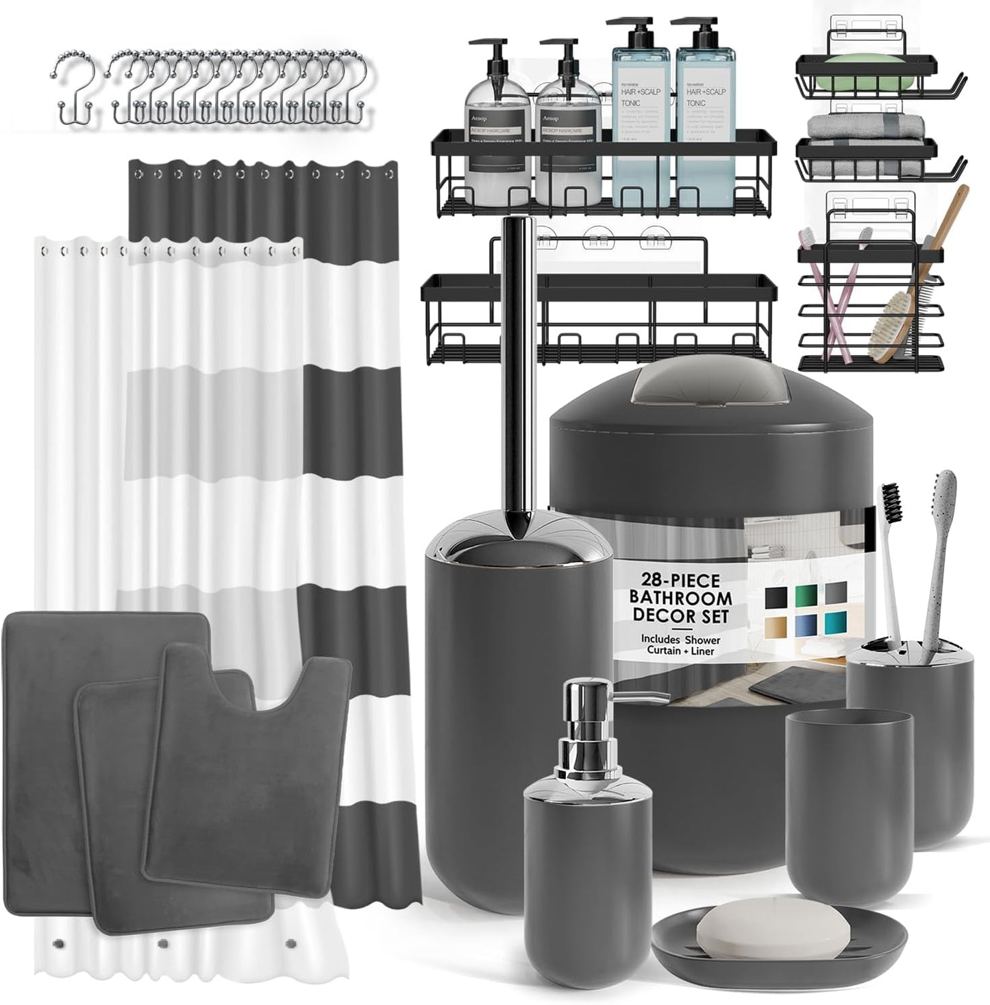 Clara Clark Bathroom Set with Accessories