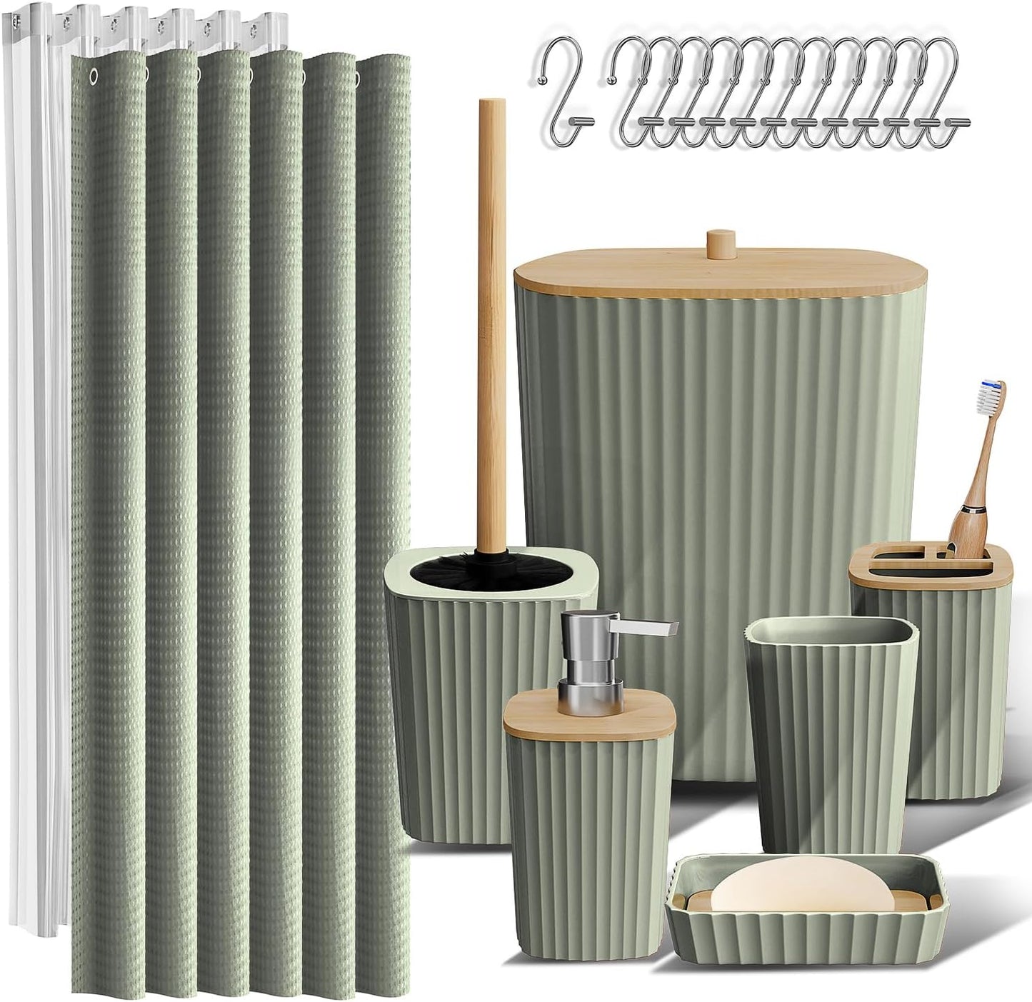 Clara Clark Bathroom Accessories Set