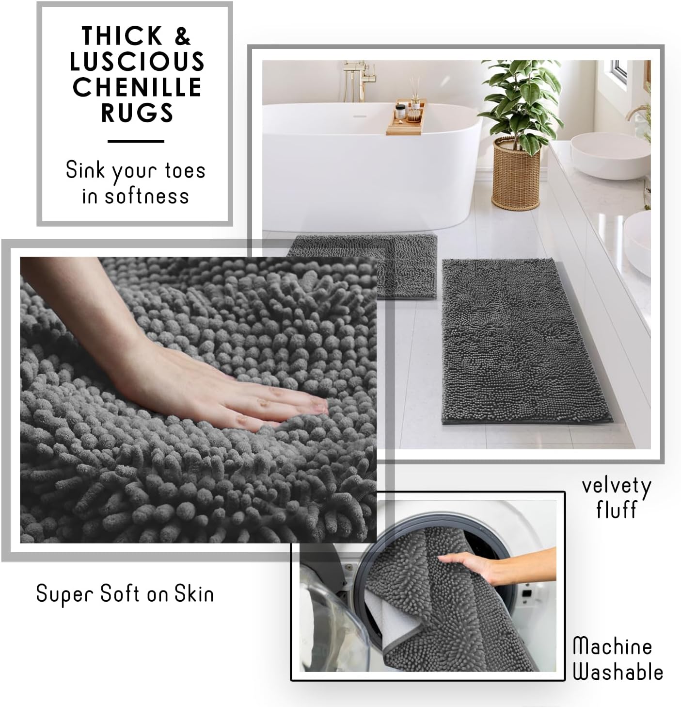 Clara Clark Bathroom Accessories Set