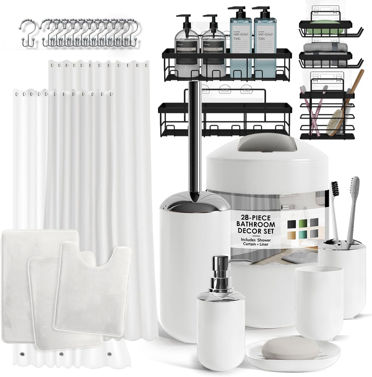Clara Clark Bathroom Set with Accessories