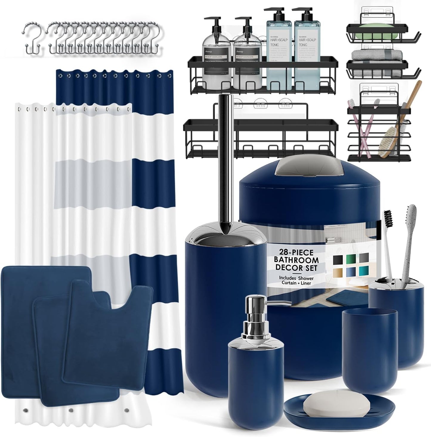 Clara Clark Bathroom Set with Accessories