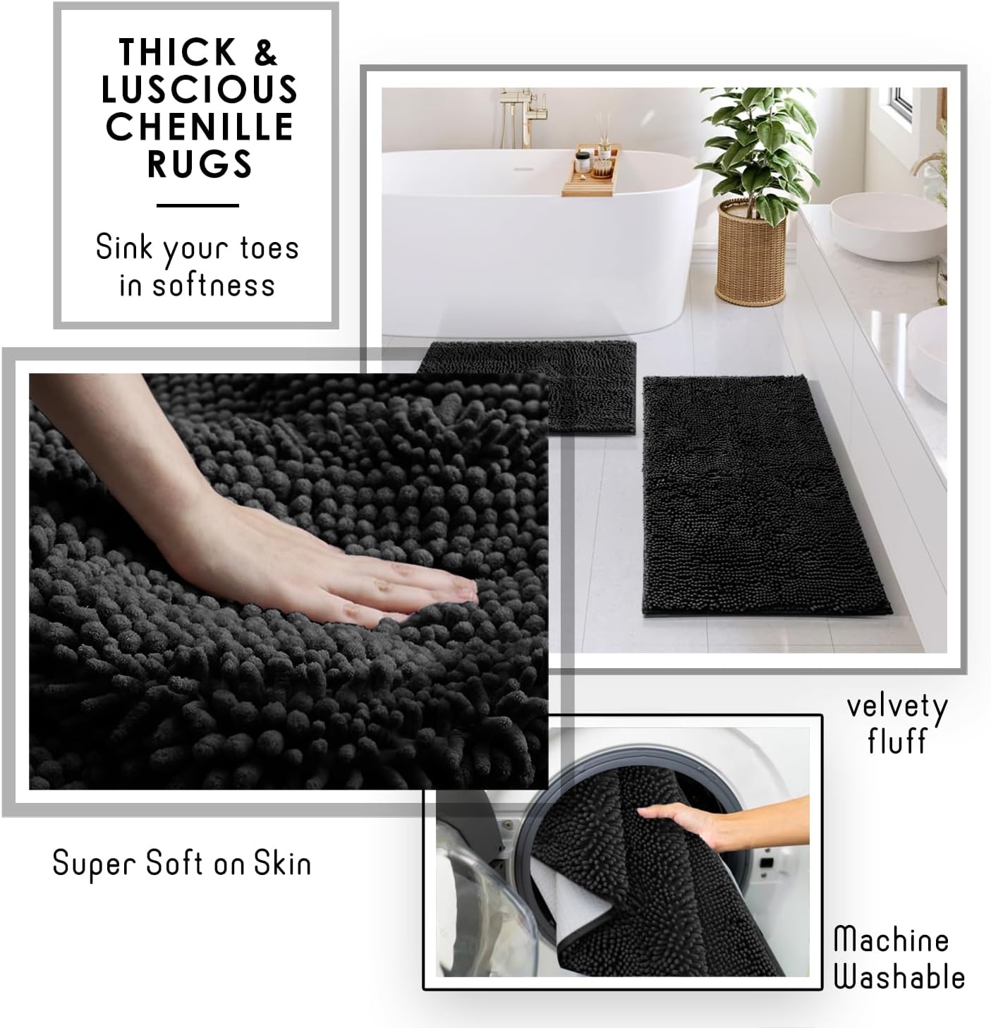 Clara Clark Polyresin Bathroom Accessories Set