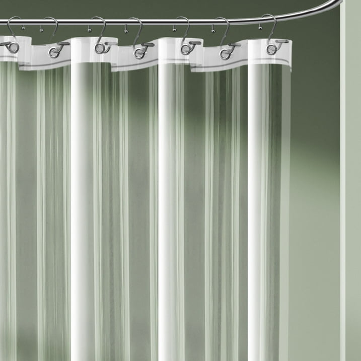 LammaLoe Shower Curtain Liner, Frosted Premium Thick PEVA Shower Liner, Rustproof Grommets, Mildew Resistant, 70" x 72"