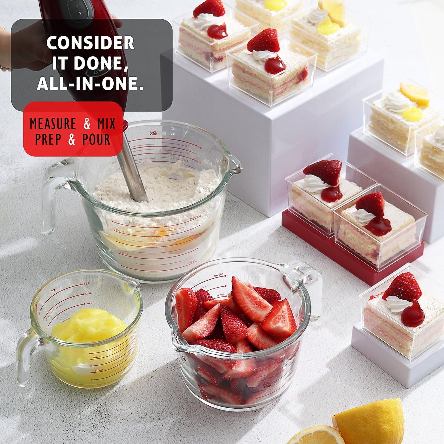 Virtu Glass Measuring Cups Set