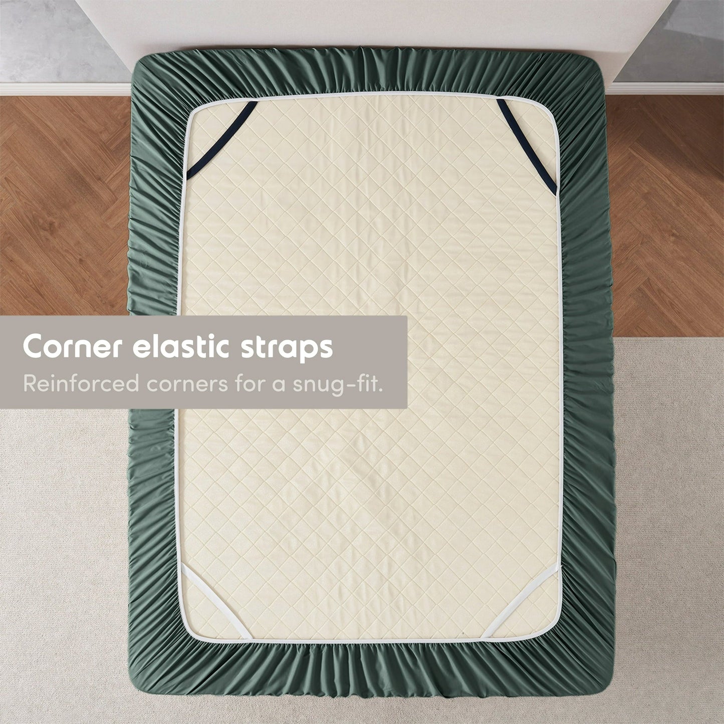 Virtu 1800 Extra Deep Fitted Sheet Queen / King / Cal King