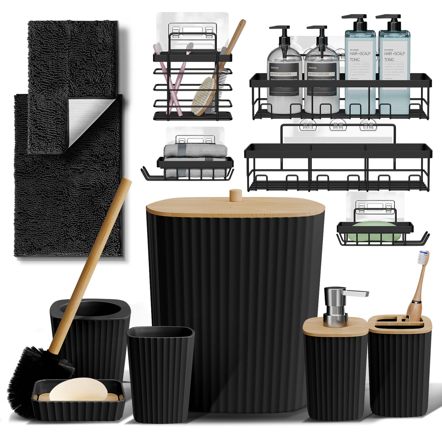 Clara Clark Bathroom Accessory Set