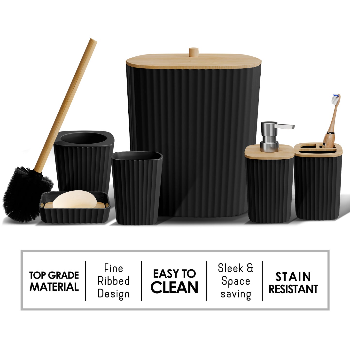 Clara Clark Bathroom Accessory Set