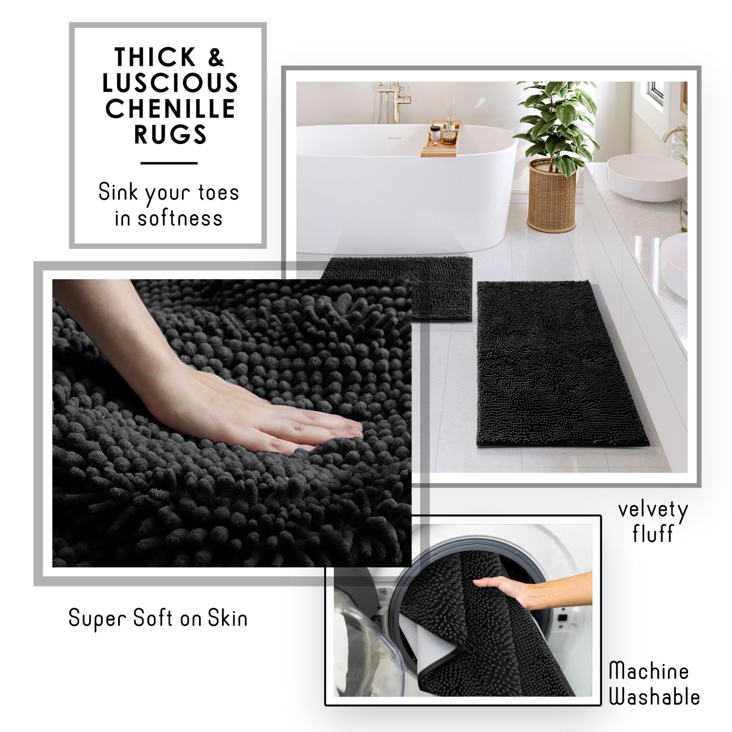 Clara Clark Bathroom Accessory Set