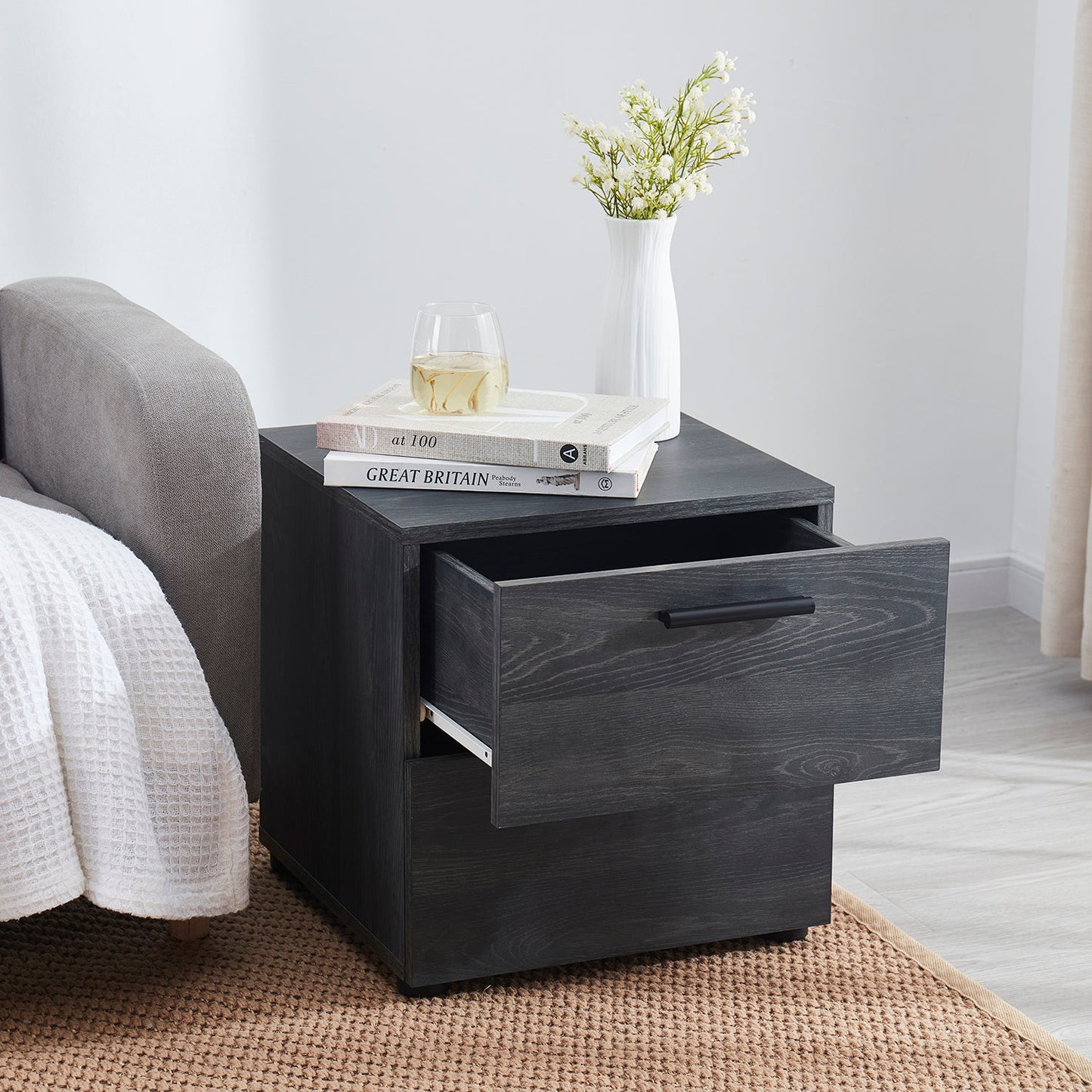 Virtu Small Night Stand End Table