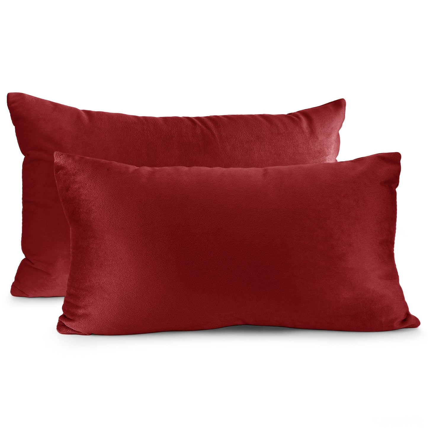 2 Pack 12 x 20 nestl Throw Pillow Covers, Cozy Velvet Decorative Outdoor Pillow
