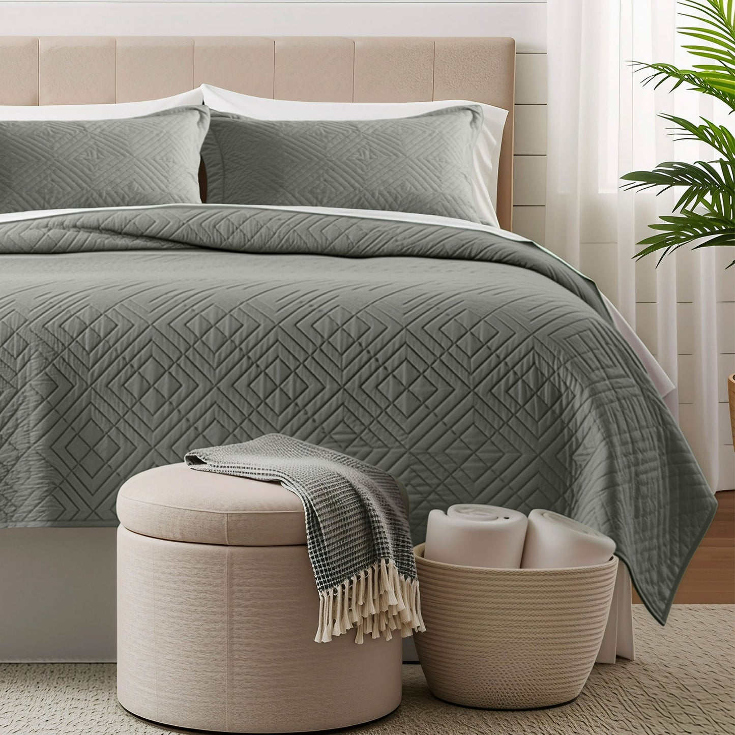 Clara Clark Lightweight Reversible Quilt Set