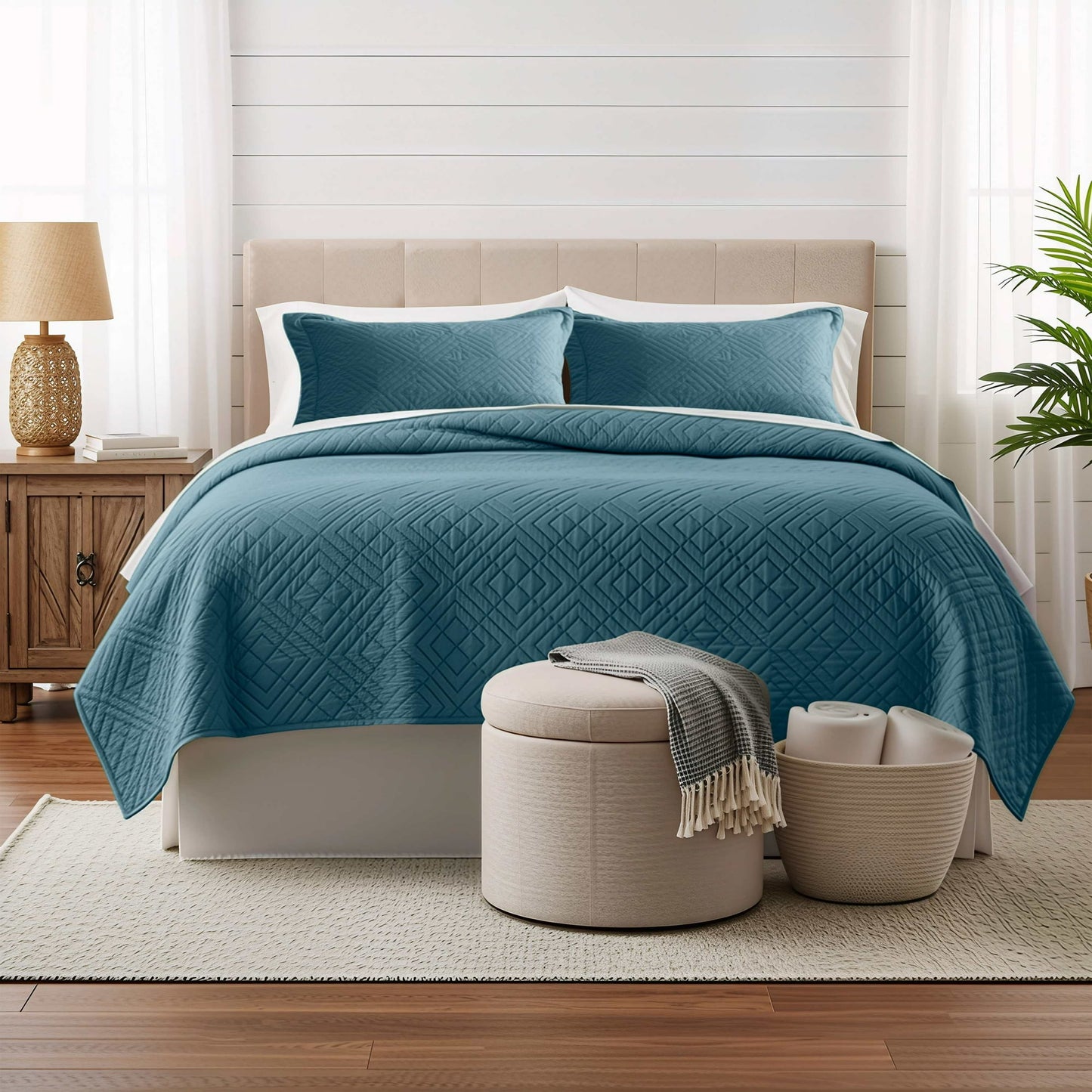 Clara Clark Lightweight Reversible Quilt Set