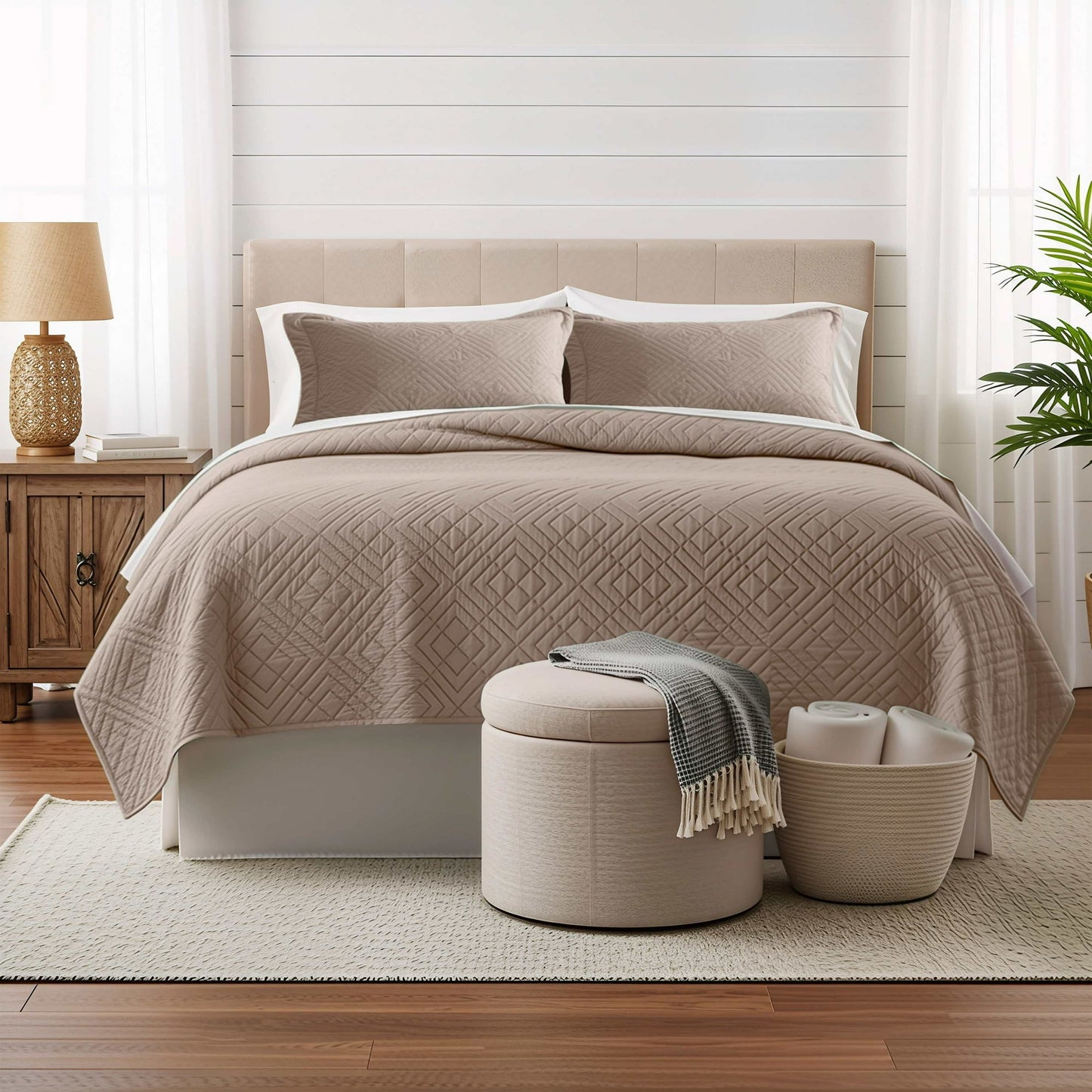 Clara Clark Lightweight Reversible Quilt Set