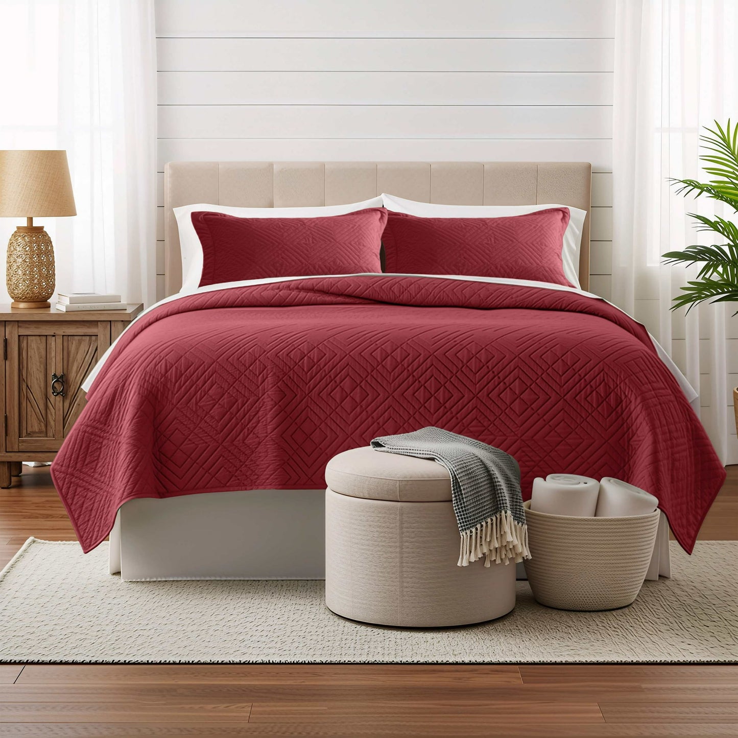 Clara Clark Lightweight Reversible Quilt Set