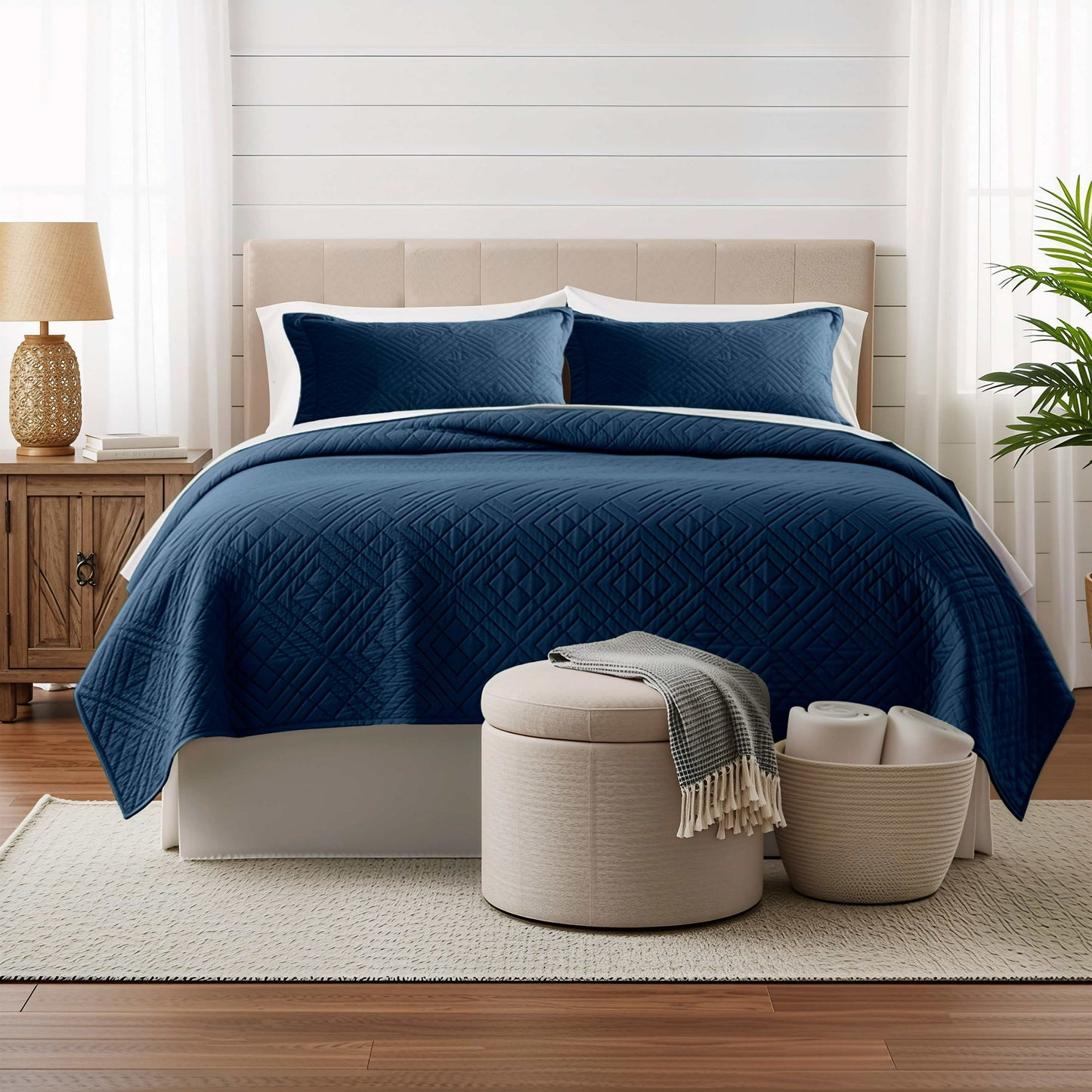 Clara Clark Lightweight Reversible Quilt Set