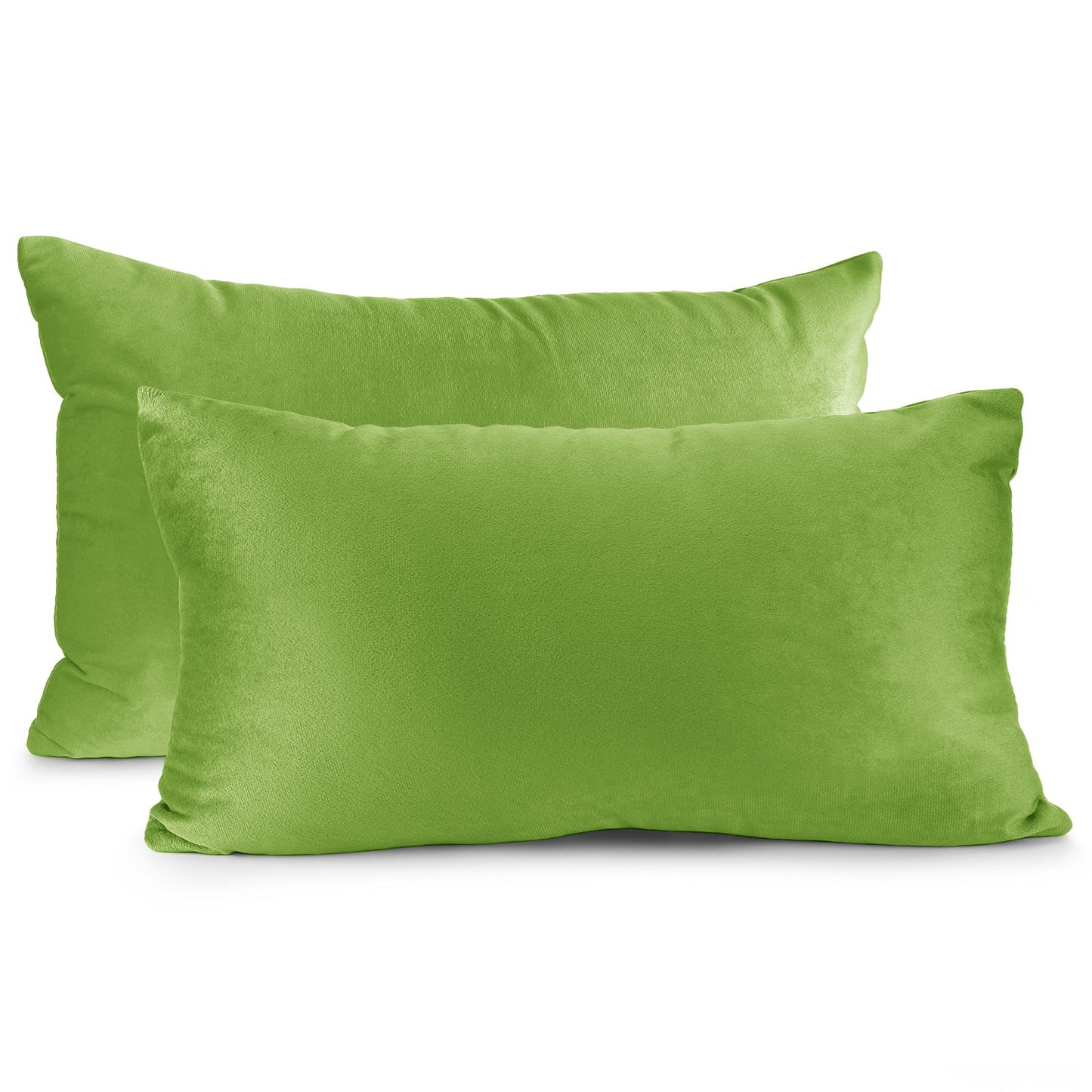 2 Pack 12 x 20 nestl Throw Pillow Covers, Cozy Velvet Decorative Outdoor Pillow