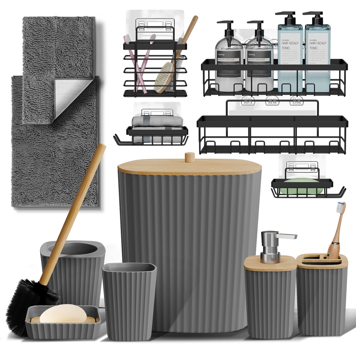 Clara Clark Bathroom Accessory Set