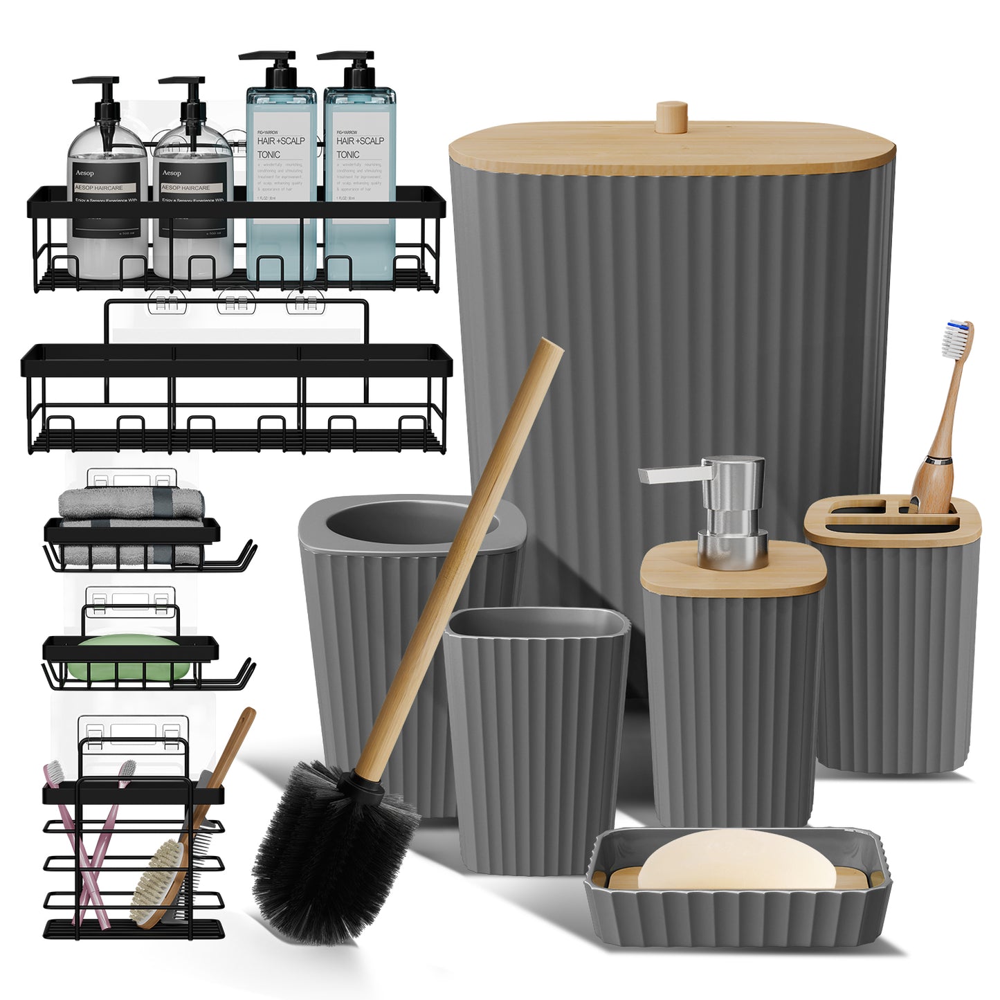 Clara Clark Bathroom Accessory Set