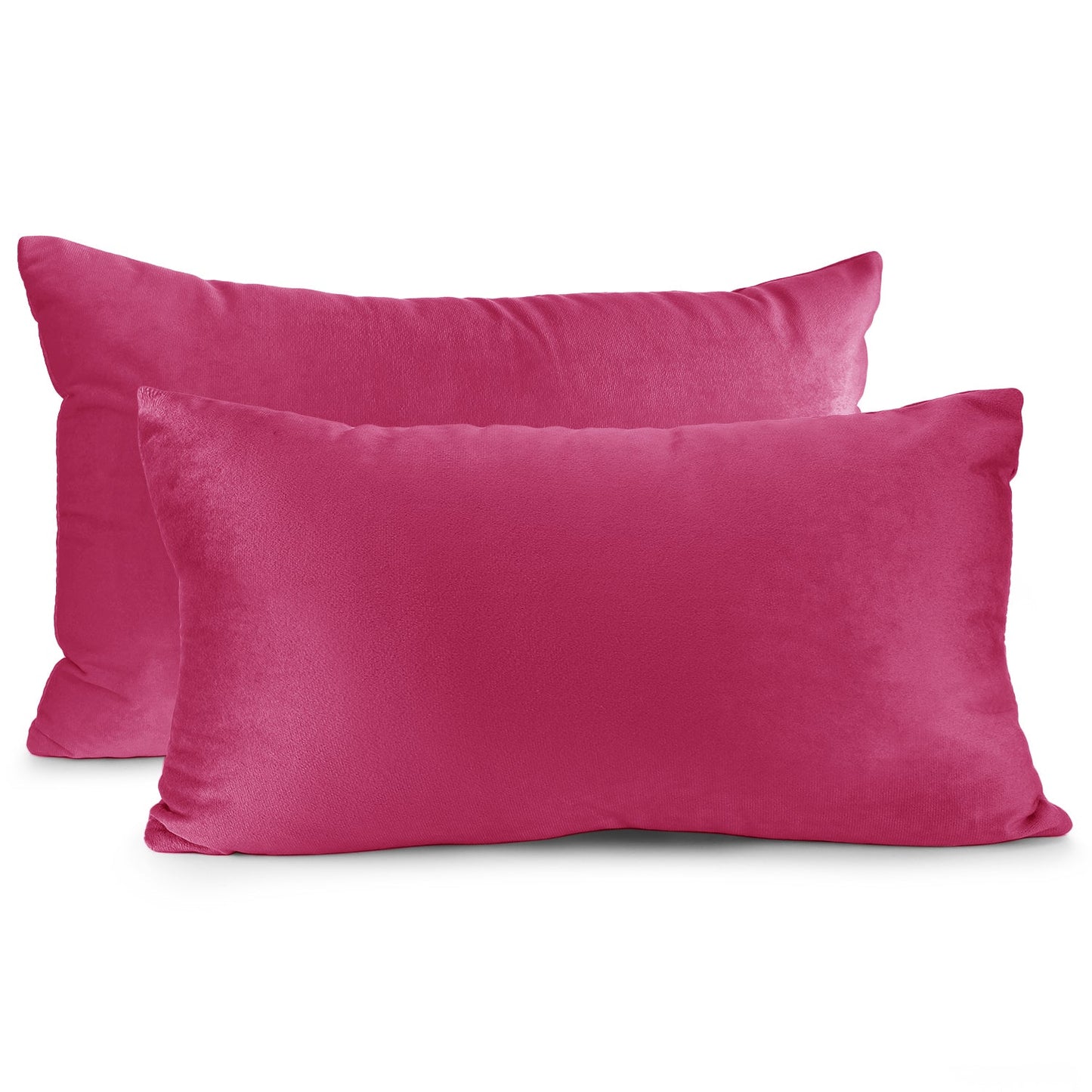 2 Pack 12 x 20 nestl Throw Pillow Covers, Cozy Velvet Decorative Outdoor Pillow
