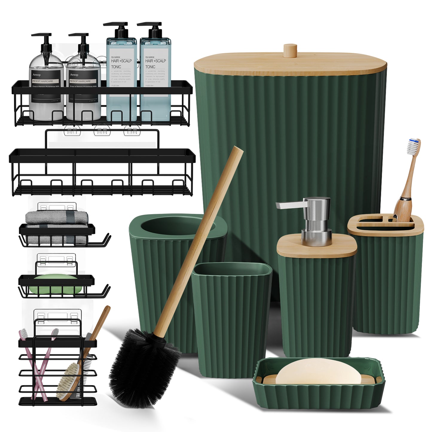 Clara Clark Bathroom Accessory Set